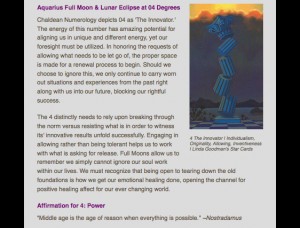 LunarOScopes 27 July Aquarius Lunar Eclipse & Full Moon | Sharita Star